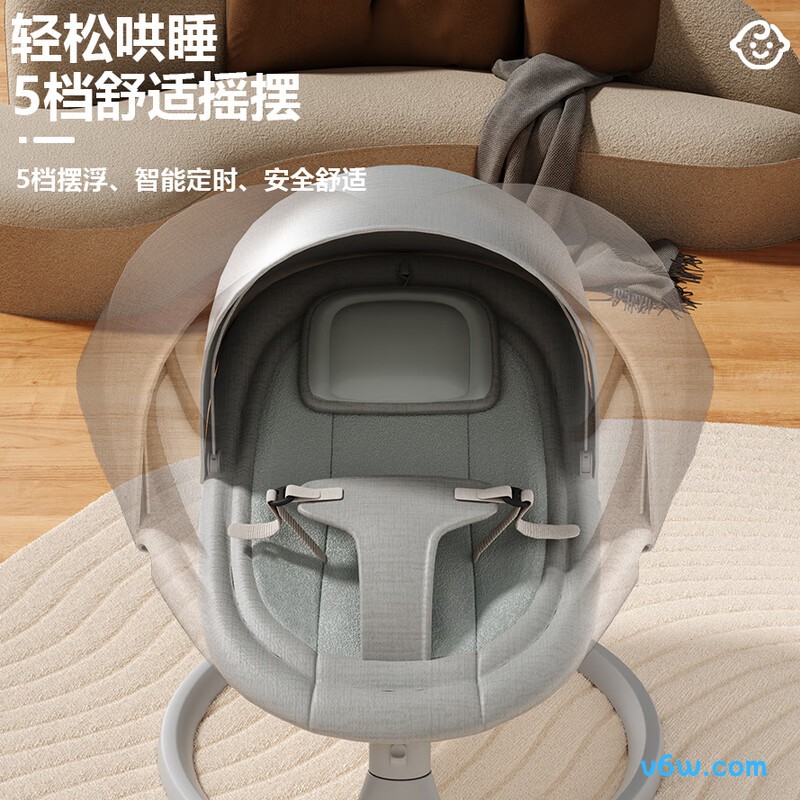 嘻优米-灰摇摇椅图片