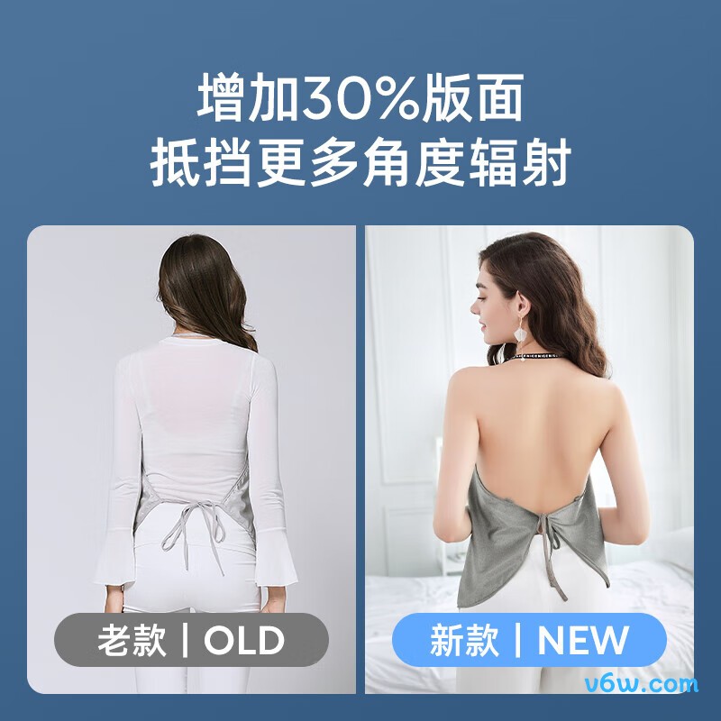 婧麒银纤维银灰色 L jy1136防辐射肚兜图片