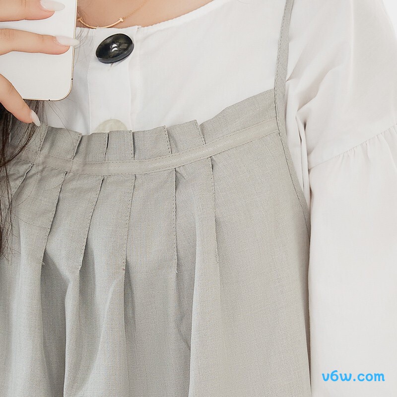 十月妈咪银纤维灰色L防辐射吊带图片