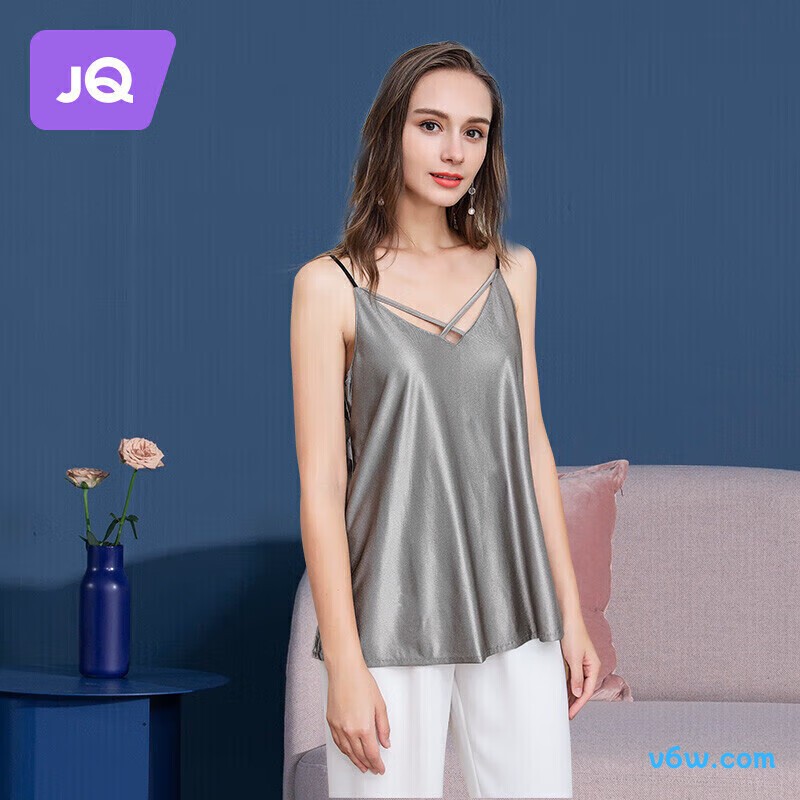 婧麒银纤维银色L Jy0961