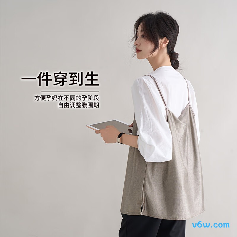 十月妈咪其他灰色2XL防辐射吊带图片