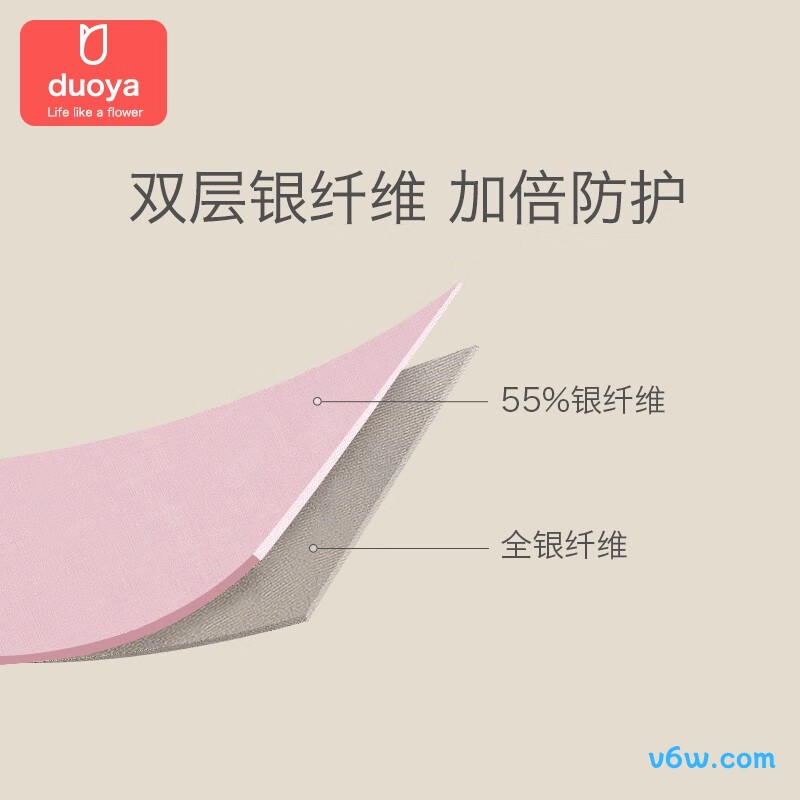 朵雅银纤维N077防辐射肚兜图片