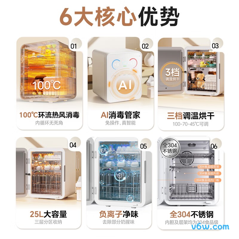 康宝XDZ25-L9奶瓶消毒柜图片