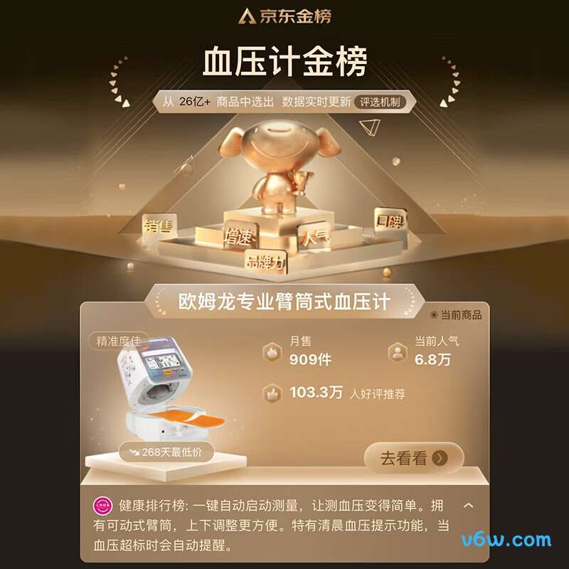 欧姆龙HEM-1020血压计图片