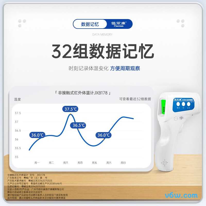 倍尔康JXB-178电子体温计图片