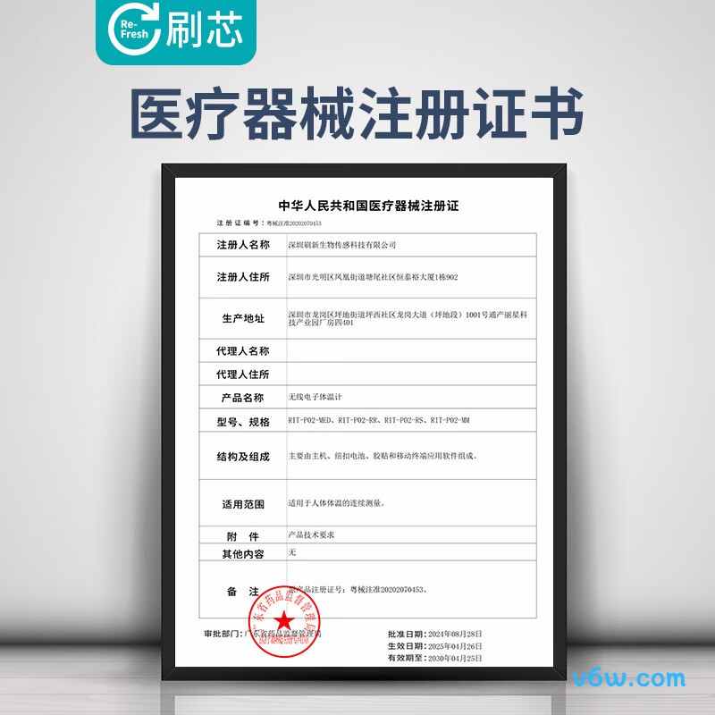 刷芯RIT-P02-MED电子体温计图片