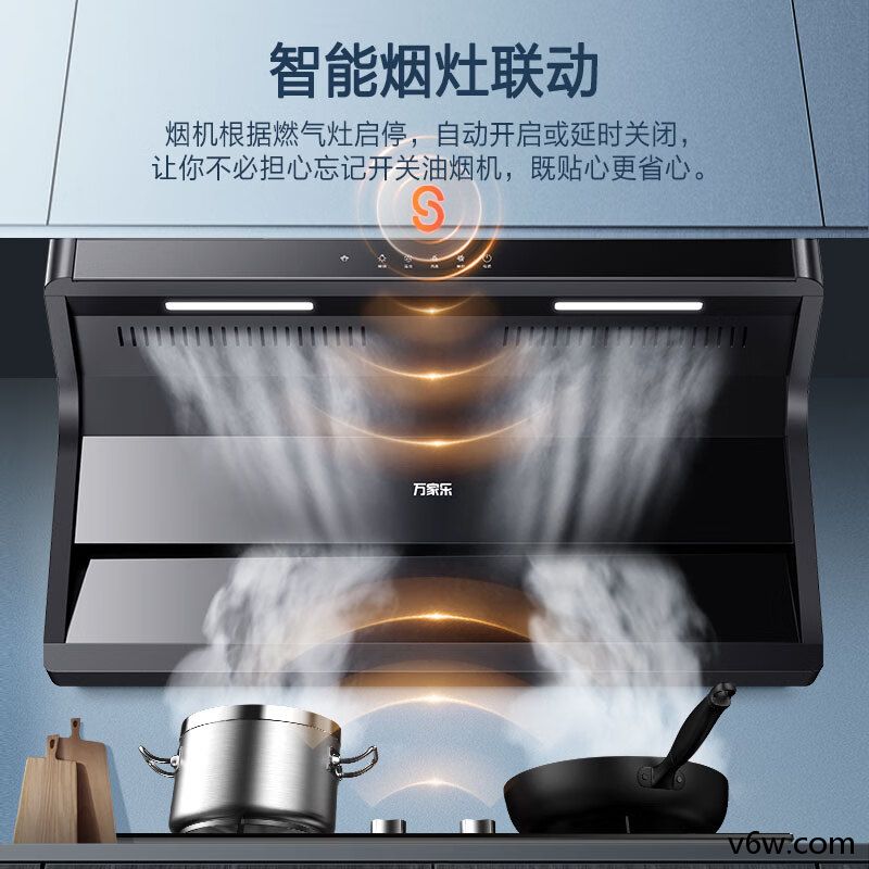 万家乐CXW-300-AK6顶侧双吸油烟机图片