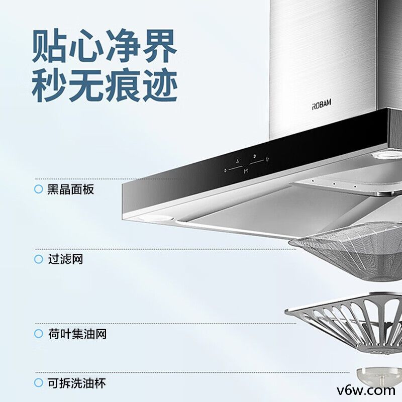 老板CXW-200-65A9H欧式油烟机图片