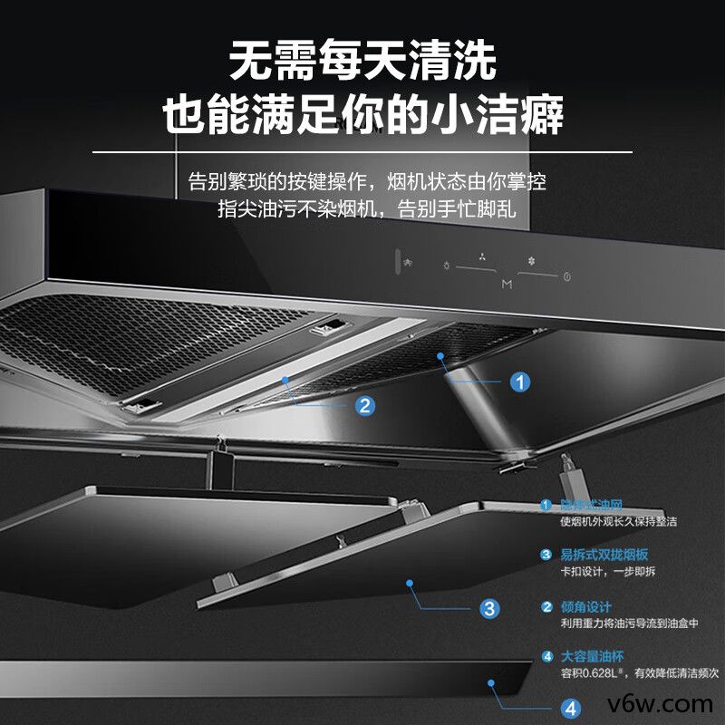 老板CXW-260-65D3S欧式油烟机图片