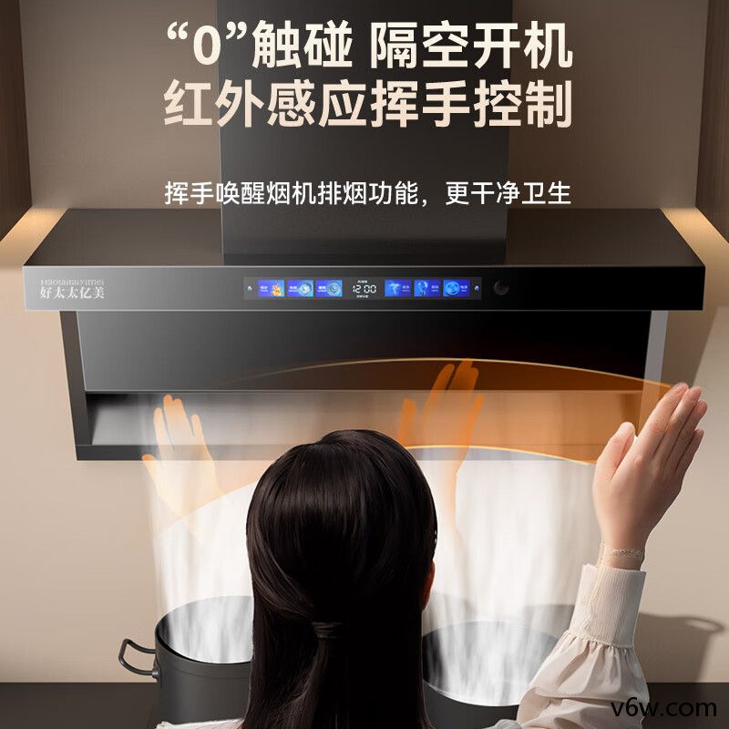 好太太亿美CXW-298-839B7D11顶侧双吸油烟机图片