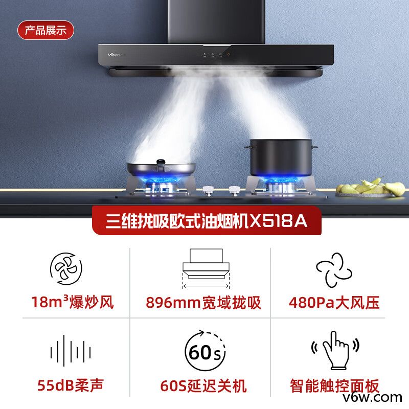 万和CXW-380-X518A欧式油烟机图片