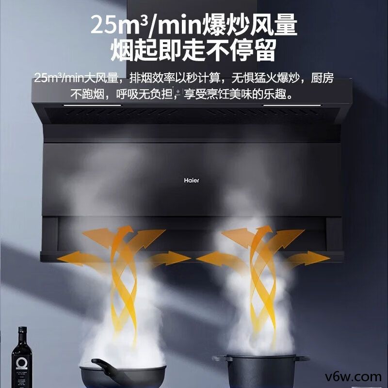海尔EC719UD顶侧双吸油烟机图片