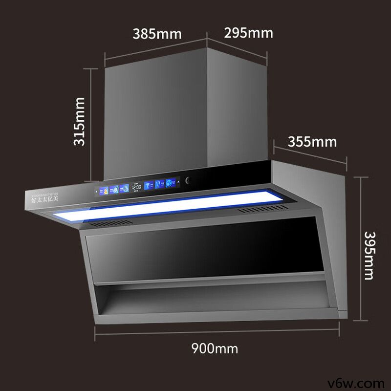 好太太亿美CXW-298-839B7D11顶侧双吸油烟机图片