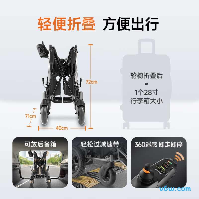 鱼跃D210B电动轮椅图片