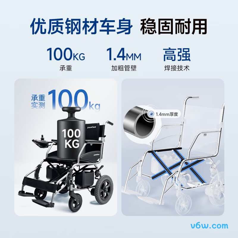 鱼跃D130H电动轮椅图片