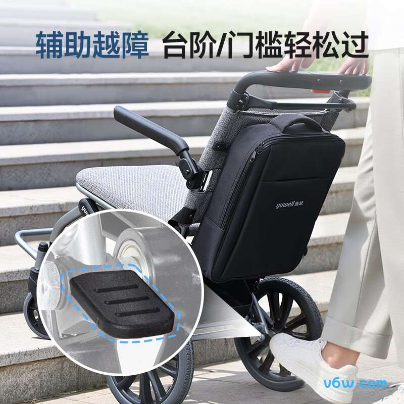 鱼跃H083手动轮椅图片