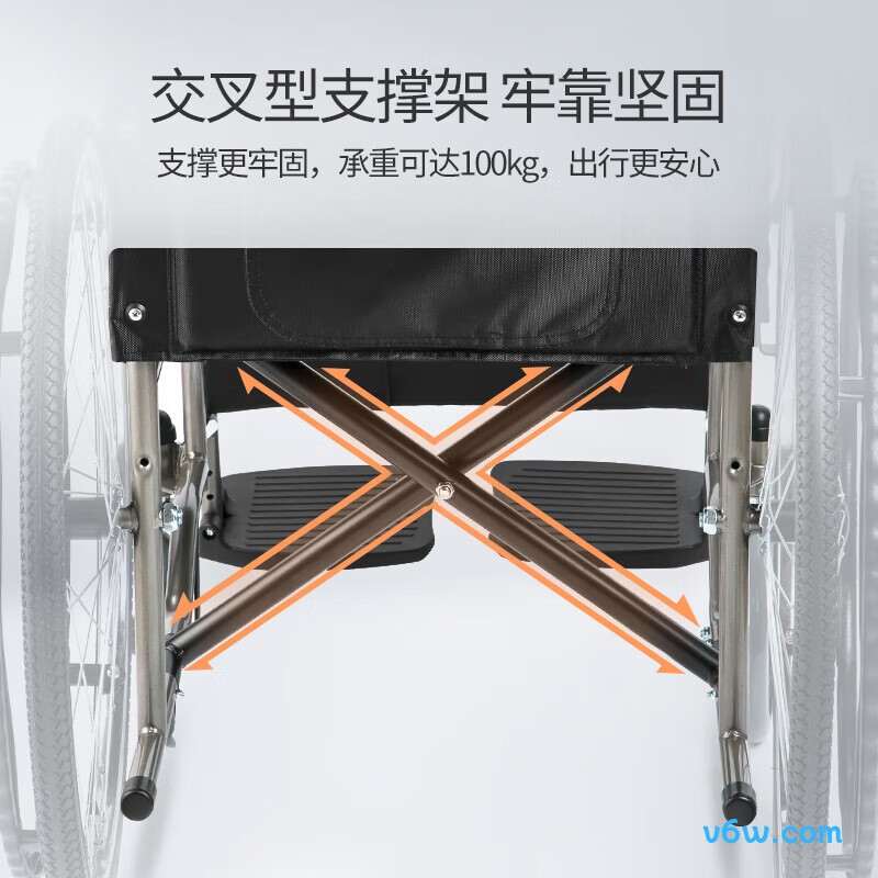 鱼跃H062C手动轮椅图片