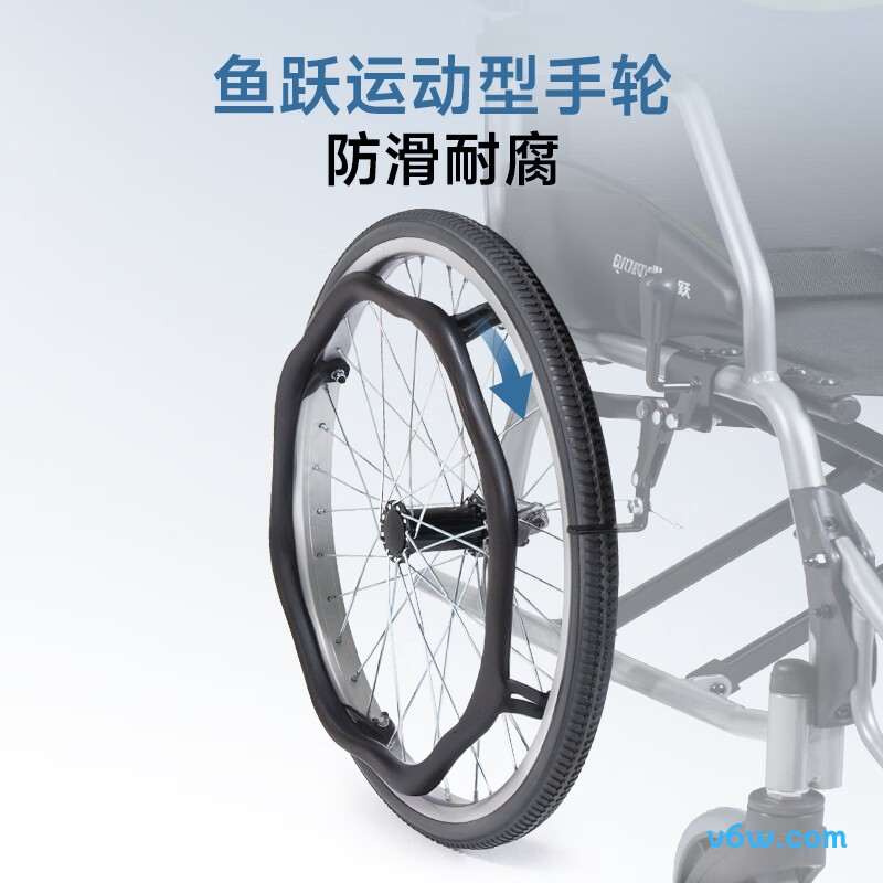 鱼跃H053C手动轮椅图片