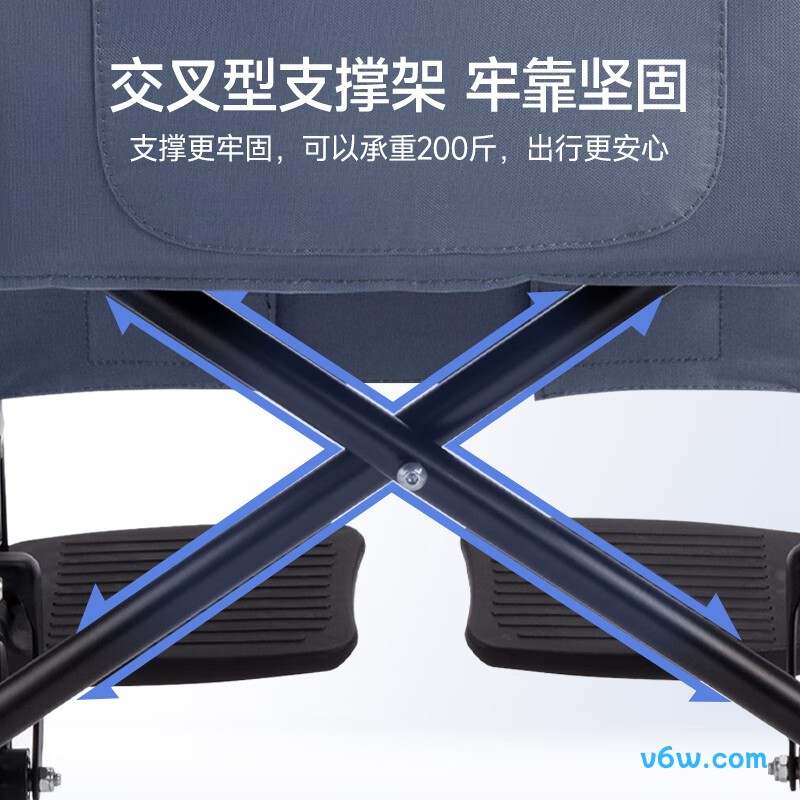 鱼跃H051手动轮椅图片