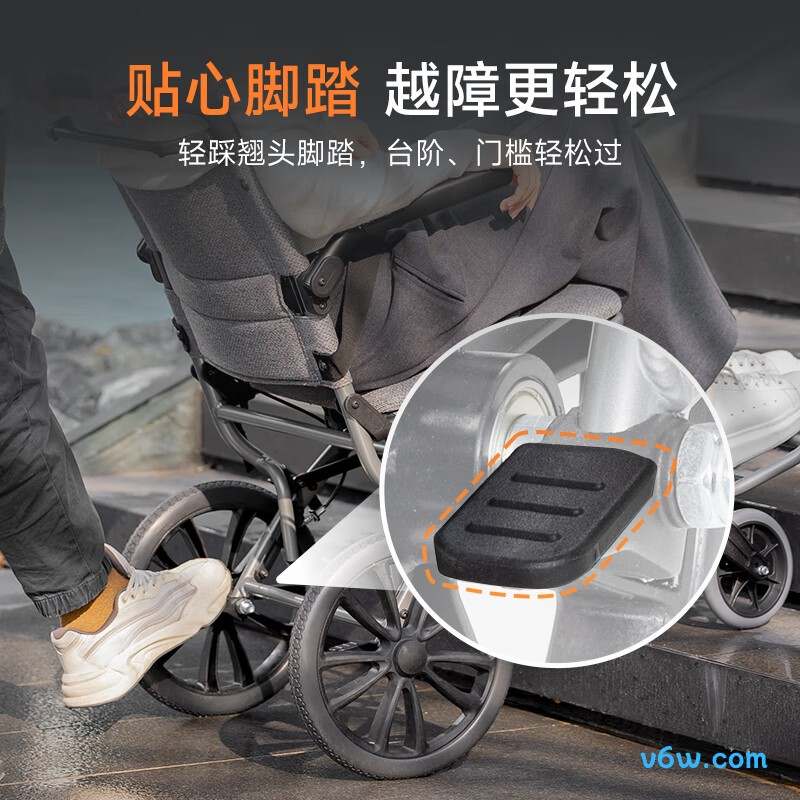 鱼跃1100A手动轮椅图片