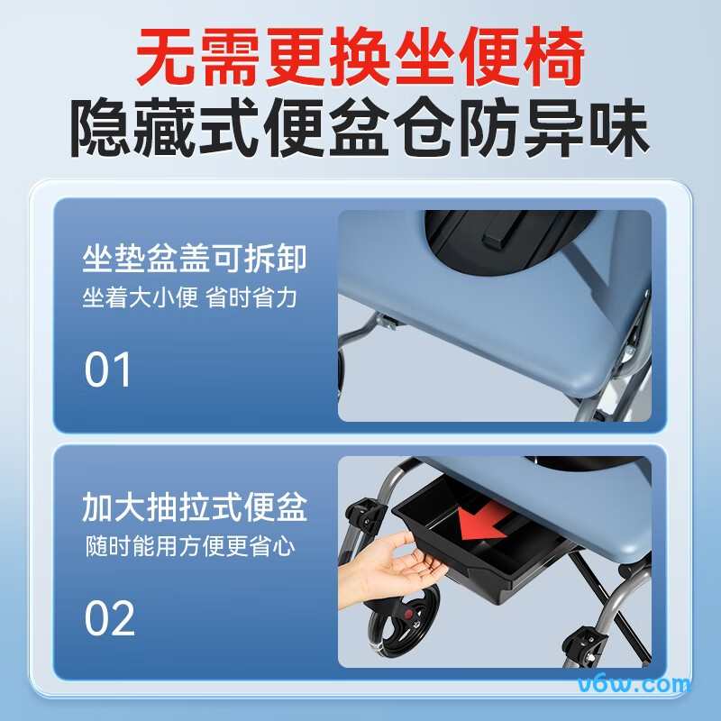 可孚SYIV100-HY9900手动轮椅图片