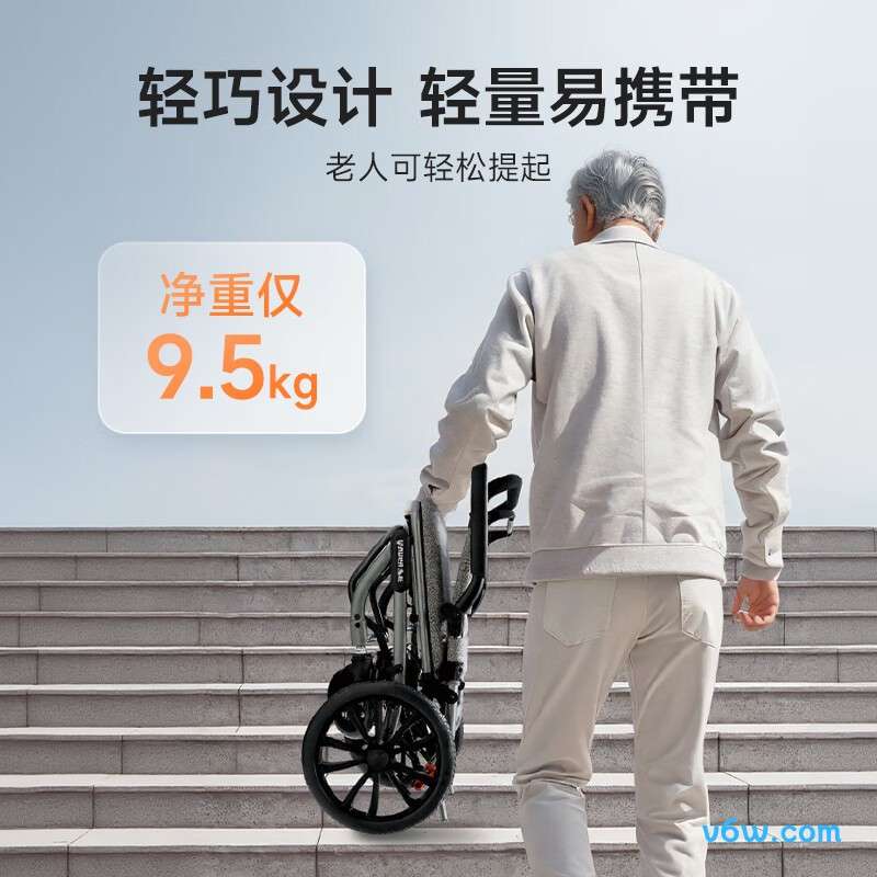 鱼跃1100A手动轮椅图片