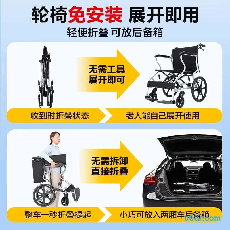 可孚SYIV100-HY9503手动轮椅图片