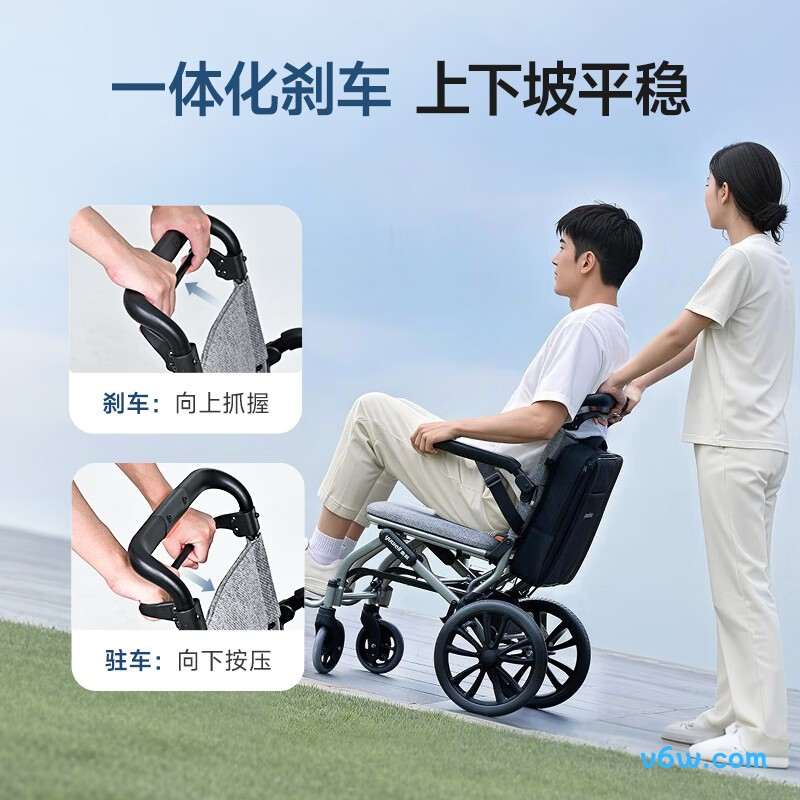 鱼跃H083手动轮椅图片