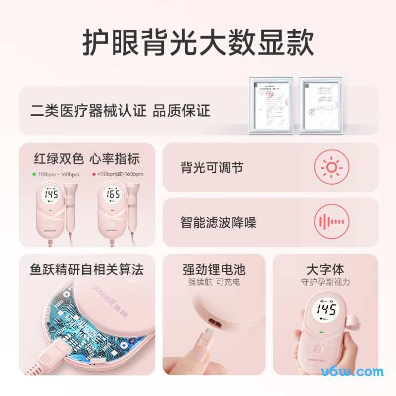 鱼跃YTX203胎心仪图片