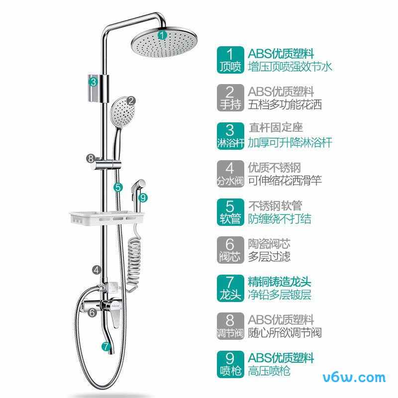 四季沐歌M-A00820-1DA花洒智能花洒图片