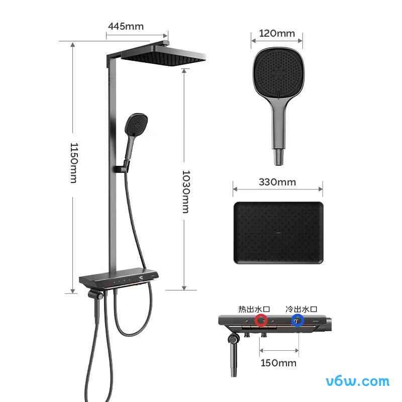 九牧26213-A08/HBS-1花洒智能花洒图片