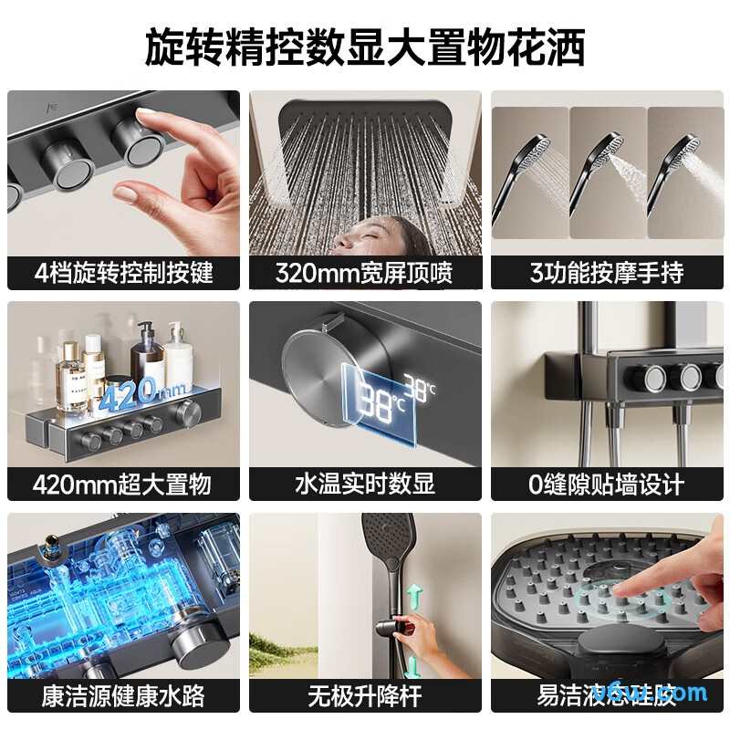 箭牌AE34188MZGGW-P3花洒普通花洒图片