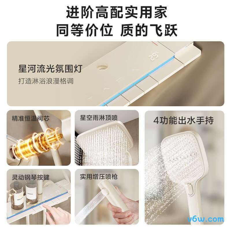 四季沐歌M-A635-4HXN花洒智能花洒图片