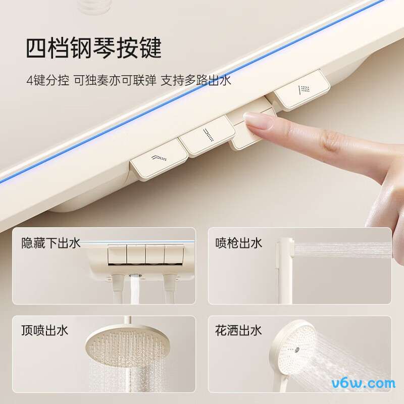 大白DXLY034-MW花洒智能花洒图片