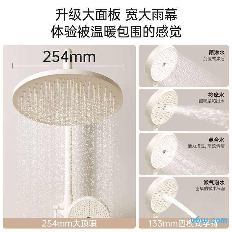 大白DXLY034-MW花洒智能花洒图片