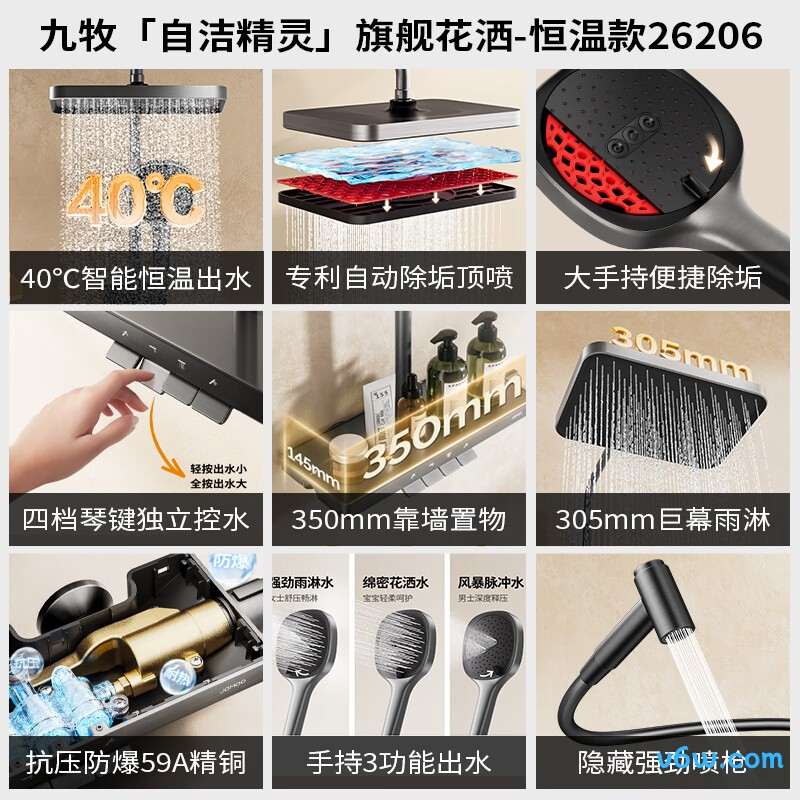 九牧26206-810/HBS-1花洒智能花洒图片
