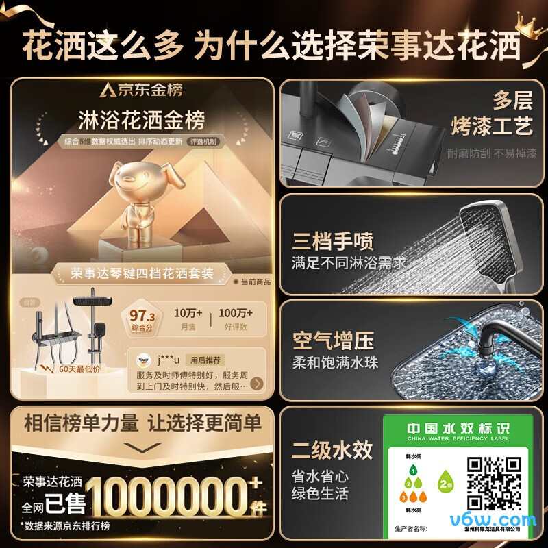 荣事达qxhlfx花洒普通花洒图片