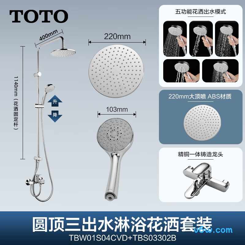 TOTOTBW01S04CVD花洒