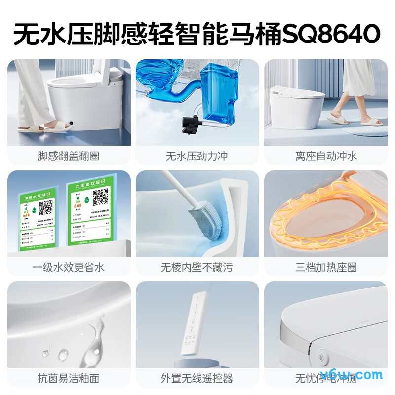SQ8640-SA-CJM305智能马桶图片
