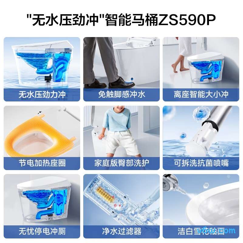 ZS590P-305智能马桶图片