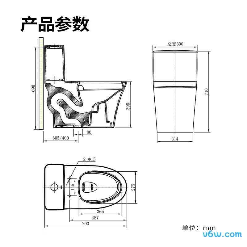11176-2-1/41K-1普通马桶图片