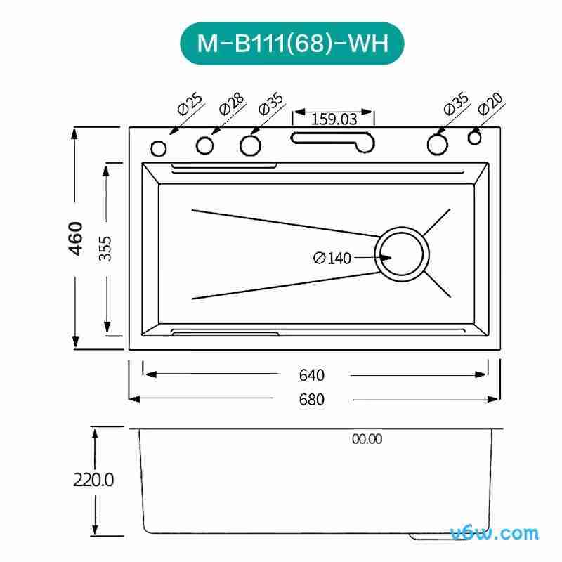 JBS1U-OLWGR9145HM水槽图片