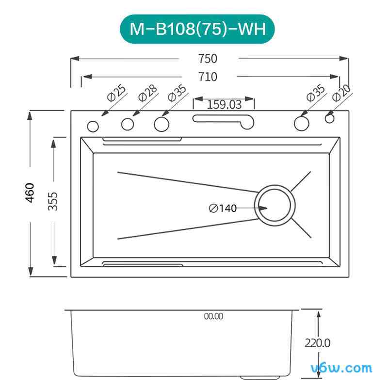 JBS1T-OLWG9133H水槽图片
