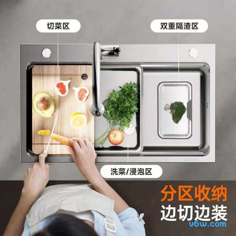 M-B114(75)-WH水槽图片