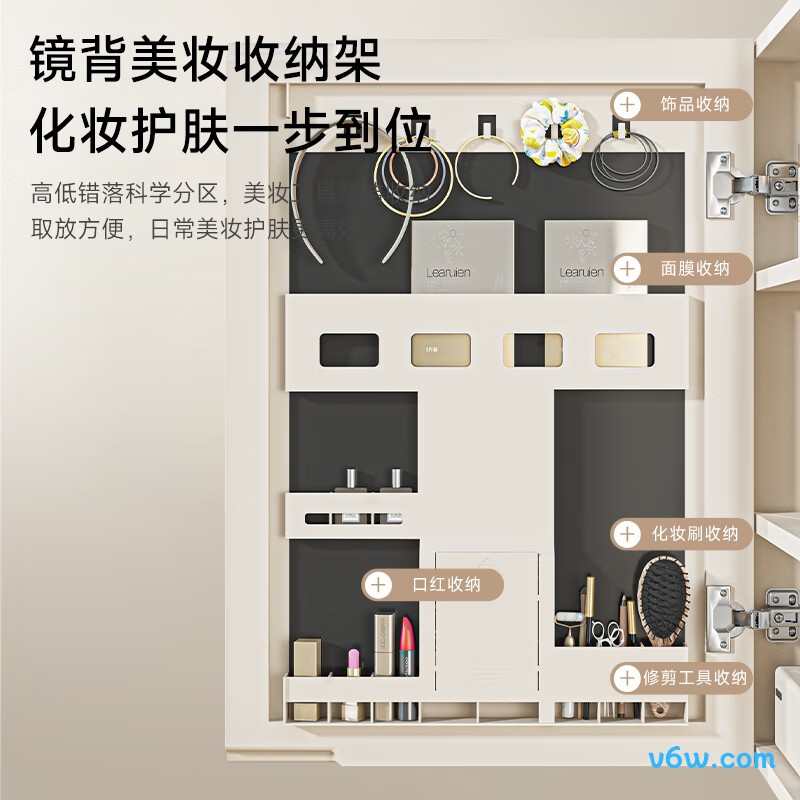 四季沐歌M-JL14(80)-PN浴室柜图片