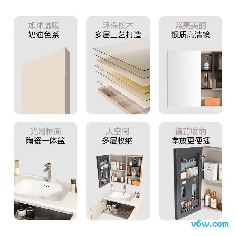 四季沐歌X-GD200(10)-1浴室柜图片