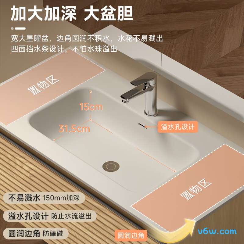 瑞尔特Y0069-100浴室柜图片