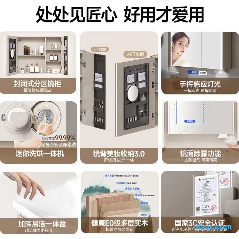 箭牌CQ80浴室柜图片