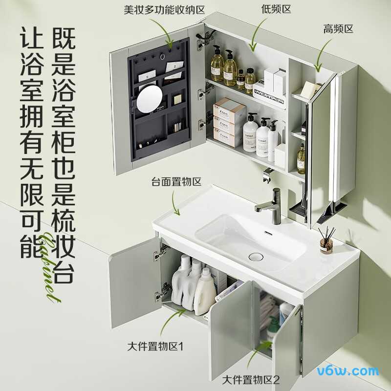 箭牌QN80浴室柜图片