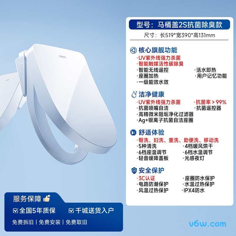 智米ZNMTG07ZM智能马桶盖图片